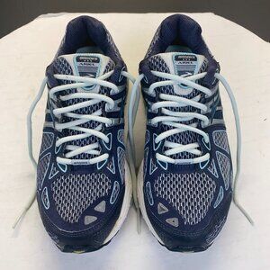 Brooks 1201642E399 Ariel 14 Walking Running Shoes Blue Silver Women's Size 8  2E
